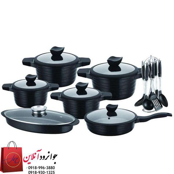 سرویس قابلمه زومیت آلمان 19 پارچه گرانیتی ZM-2002
