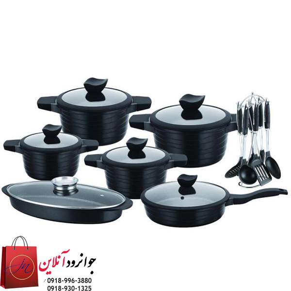 سرویس قابلمه زومیت آلمان 19 پارچه گرانیتی ZM-2002