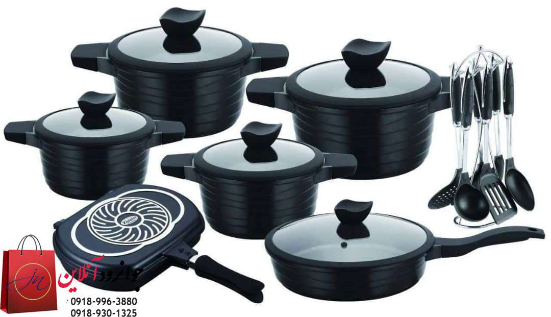 سرویس قابلمه زومیت 19 پارچه گرانیت ZM-2001