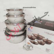 سرویس قابلمه ارزان قیمت گرانیتی 10 پارچه مدل BM-72