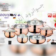 سرویس قابلمه دایتون پلاس استیل 12 پارچه مدل DP-731