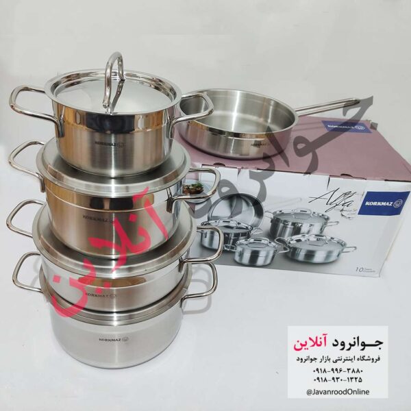 قابلمه استیل کرکماز 9 پارچه آلفا Alpha A1660