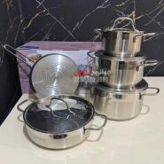 قابلمه استیل کرکماز آلفا 9 پارچه Alpha A1660 اصل