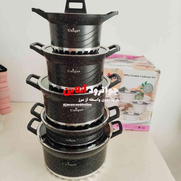 سرویس قابلمه استوانه ای یونیک10 پارچه