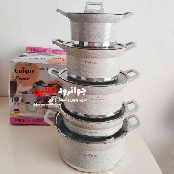 سرویس قابلمه استوانه ای یونیک10 پارچه