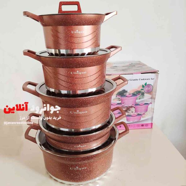 سرویس قابلمه استوانه ای یونیک10 پارچه