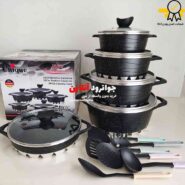 سرویس قابلمه گرانیتی یونیک 16 پارچه Unique 16Pcs