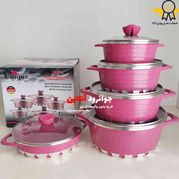 سرویس قابلمه گرانیتی یونیک 16 پارچه