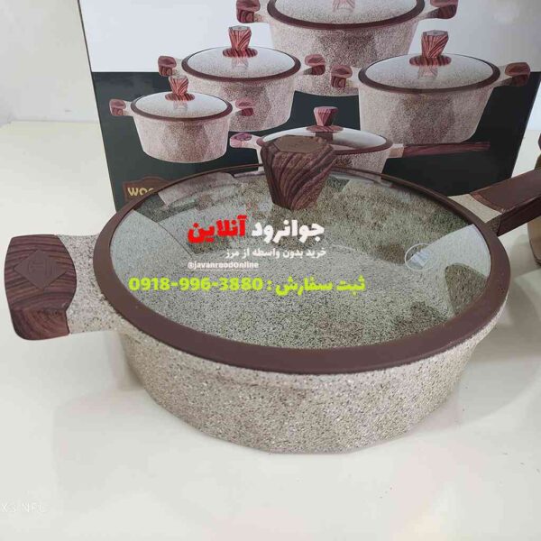 سرویس قابلمه گرانیتی زیو مدل کاسرول 10 پارچه سنگی zio z-7660