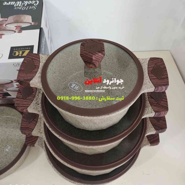 سرویس قابلمه گرانیتی زیو مدل کاسرول zio z-7660