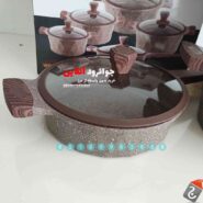 سرویس قابلمه دسته چوبی زیو مدل وودن 10 پارچه Zio Z-7650