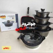 سرویس قابلمه رومانتیک هوم نانو گرانیت 12 پارچه روما Roma