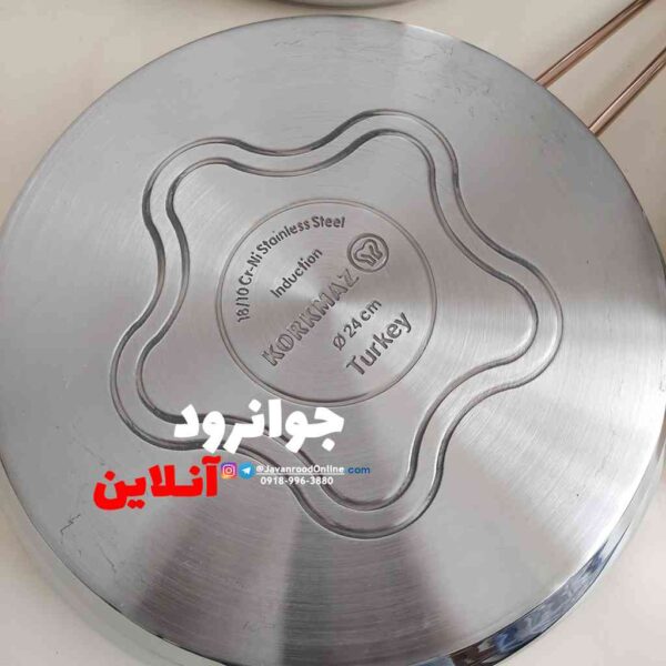 سرویس قابلمه کرکماز A1800S استیل دسته طلایی تامبیک 9 پارچه