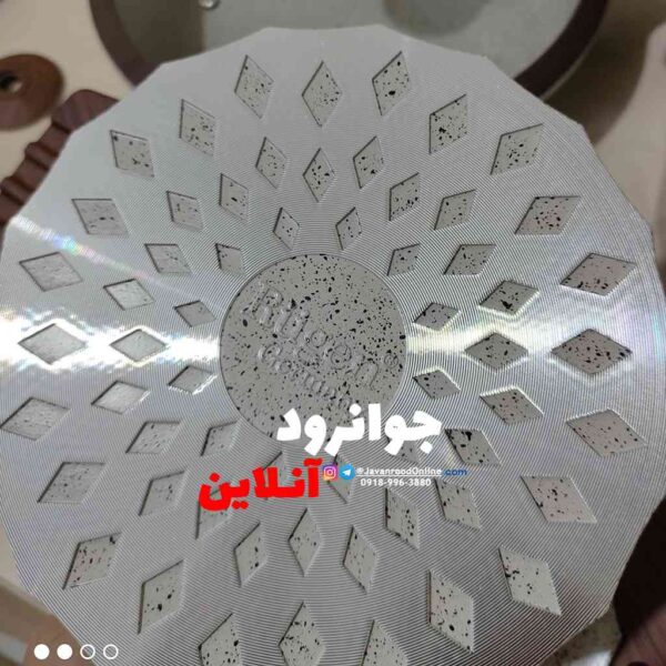 سرویس قابلمه گرانیتی روگن 10 پارچه دسته چوبی RU7010