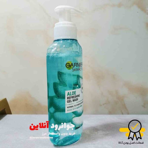 ژل شستشوی صورت گارنیر الوئه ورا حجم 200 میل