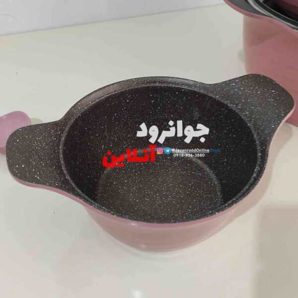 سرویس قابلمه یونیک 12 پارچه پرو نانو گرانیت طرح لبخندی Unique