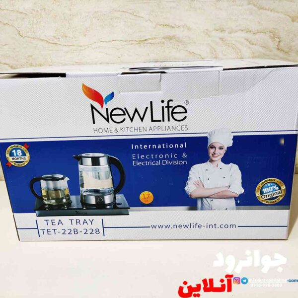 چای ساز صحفه ای نیولایف مدل TET-22B-228 Newlife