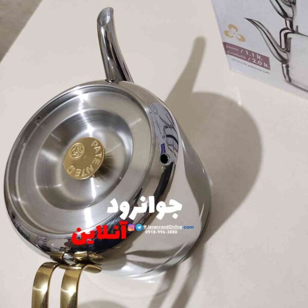 کتری قوری کرکماز A212 دسته طلایی مدل Cintemani