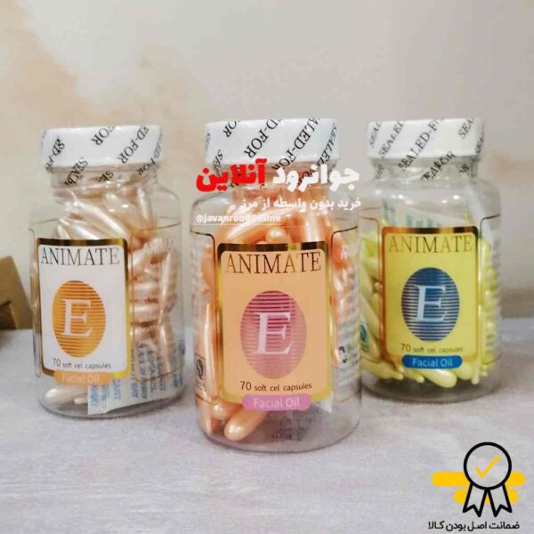 کپسول ضد چروک دور چشم انیمیت animate حاوی ویتامین 70E عددی