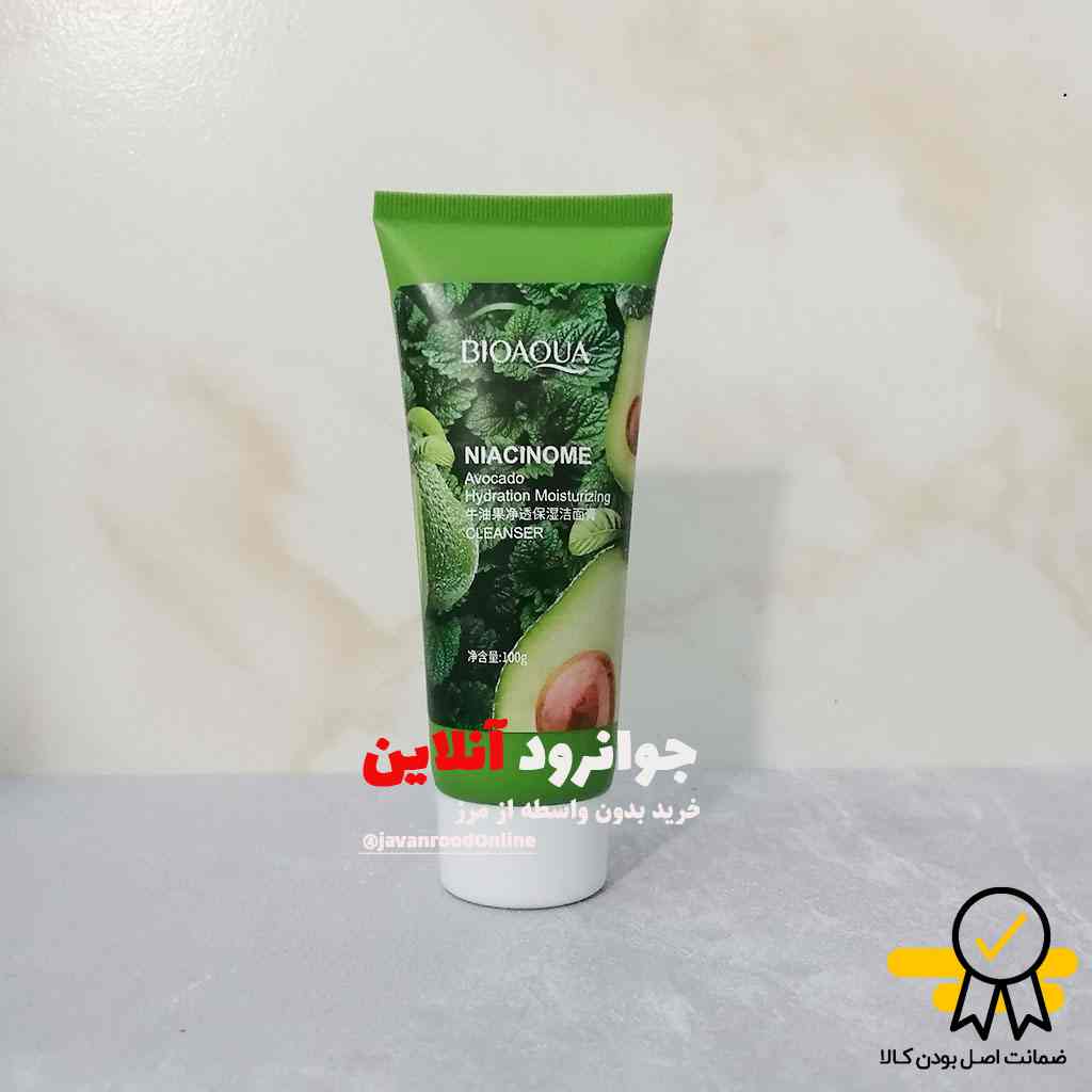 فوم شستشوی صورت بیوآکوا bioaqua عصاره آووکادو با حجم 100 گرم