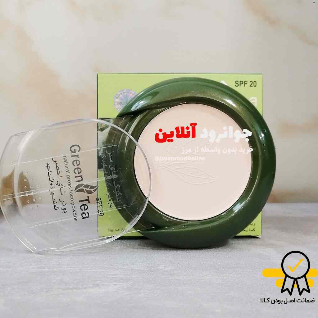 پنکک چای سبز کیس بیوتی kiss beauty با spf 20 حجم 30 گرم