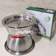 آبکش لگن رنده دار استیل یونیک سایز 26 Unique