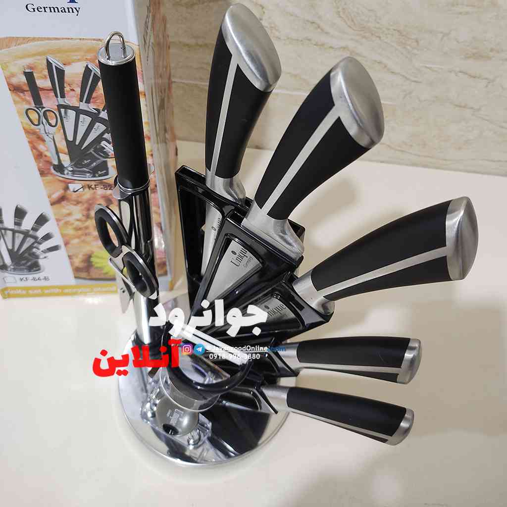 ست چاقو 9 تیکه یونیک 2022 مدل KF-82-B 2