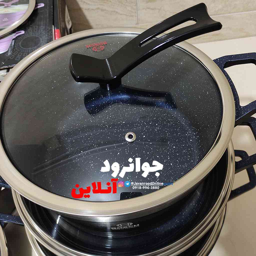 سرویس قابلمه نانو گرانیت بوش 10 پارچه 2022 مدل YH-8602