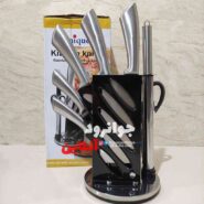 سرویس چاقو استیل یونیک 9 پارچه مدل KF-80-S