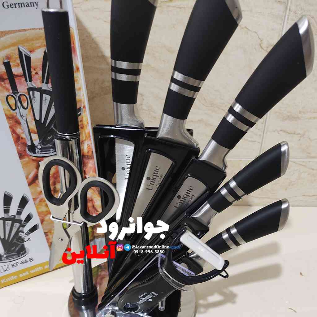سرویس چاقو مشکی یونیک 2022 مدل kf-84-b 1