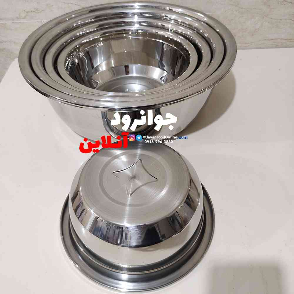 لگن استیل یونیک ستاره دار 5 پارچه اصلی UN-2023
