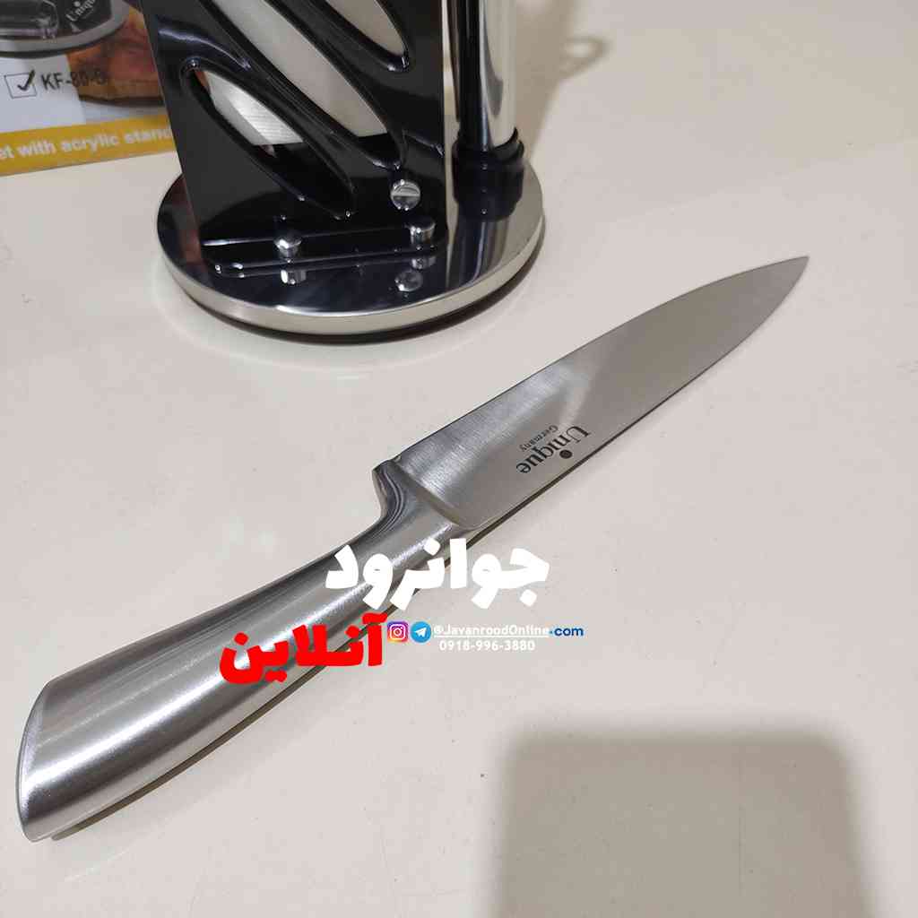 سرویس چاقو استیل یونیک 9 پارچه مدل KF-80-S