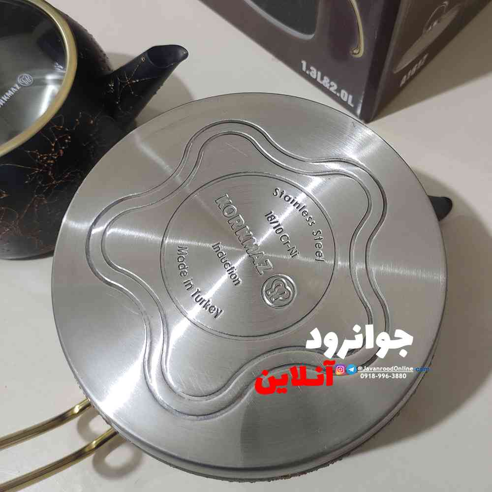 ست کتری قوری کرکماز مشکی A1620