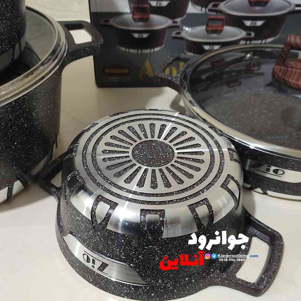 سرویس قابلمه گرانیت زیو طرح آمبر Zio Z-7140