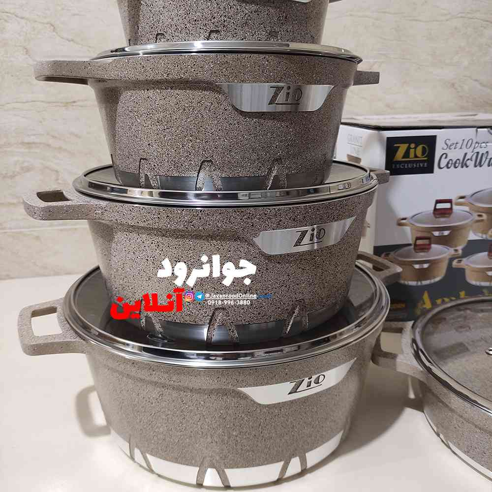 سرویس قابلمه گرانیت زیو طرح آمبر Zio Z-7140