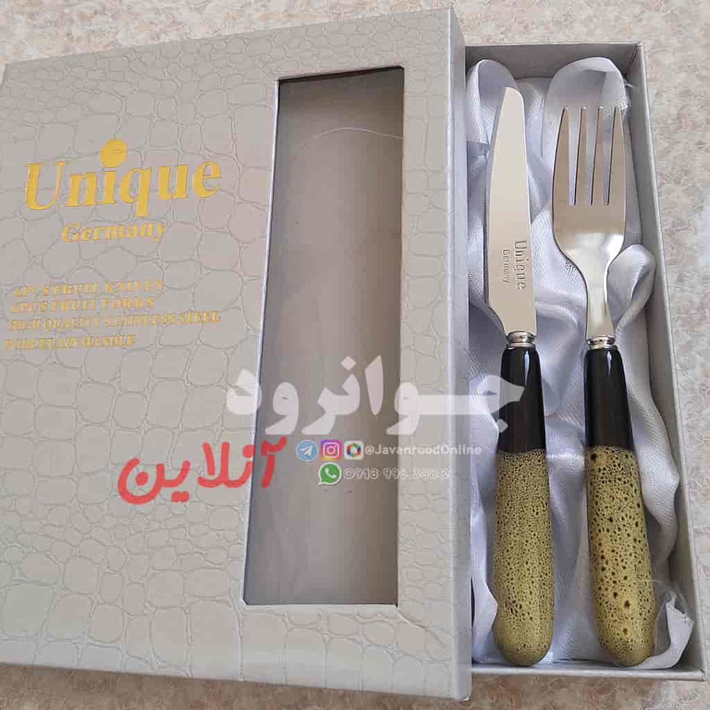 کارد و چنگال یونیک طرح ببری بسته 12 تایی Unique