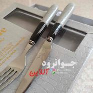 کارد چنگال یونیک طرح تخم شربتی بسته 12 عددی unique