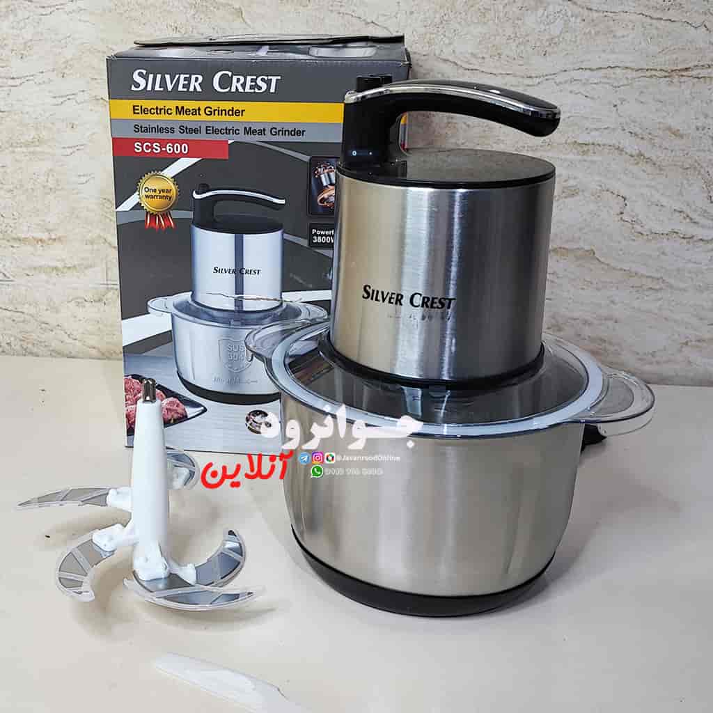 خردکن 6 لیتر 3800 سیلور کرست کاسه استیل SCS-600