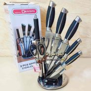 سرویس چاقو دسینی 9 پارچه مدل Dessini 7013