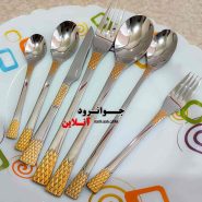 قاشق چنگال یونیک طرح مدونا 120 پارچه اروپایی 24 نفره فوق لاکچری