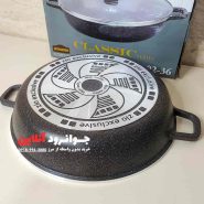 تابه رژیمی زیو سایز 36 گرانیت سنگی مدل Z-8102-36