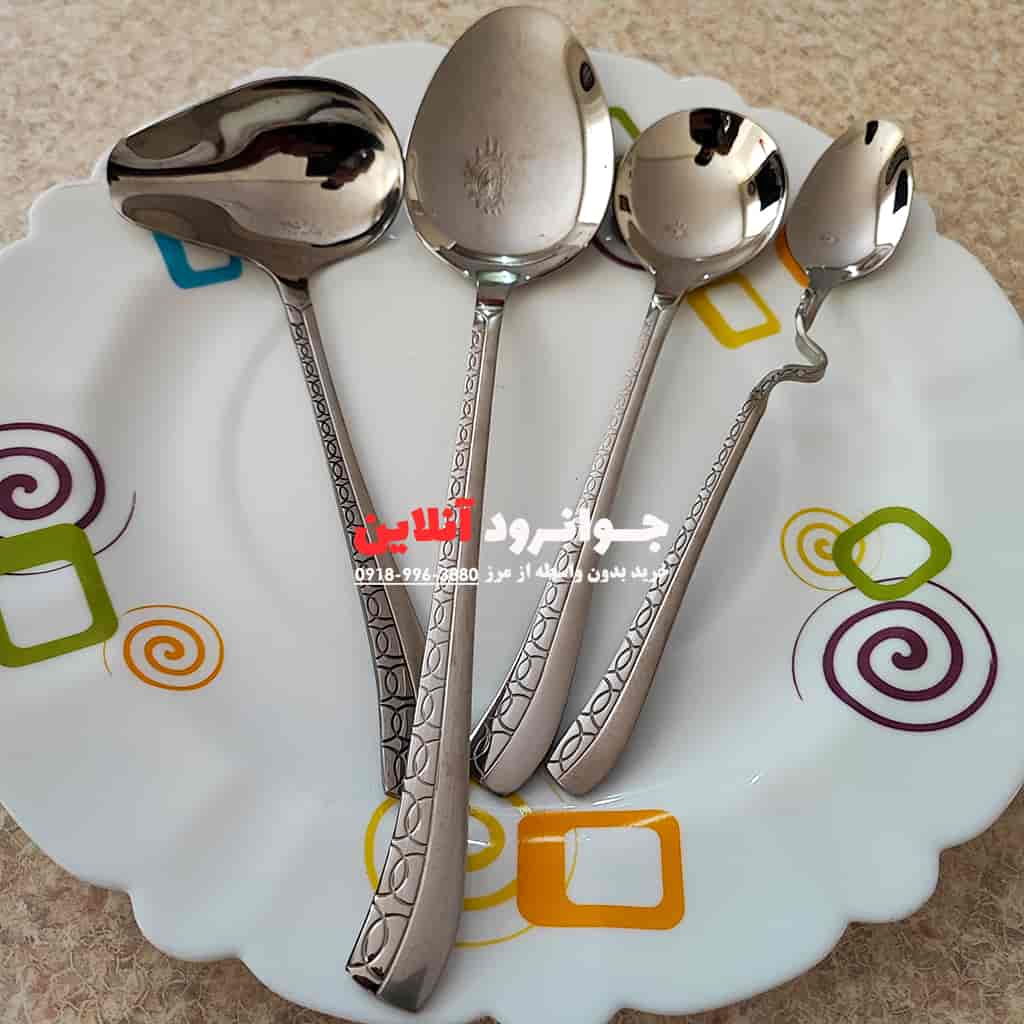 قاشق چنگال یونیک طرح ماروسی 144 پارچه بدون جعبه unique