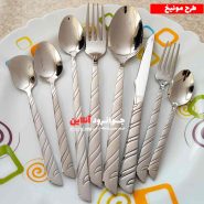 قاشق چنگال یونیک طرح مونیخ 144 پارچه 24 نفره Unique