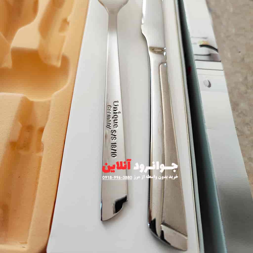 کارد و چنگال یونیک طرح ناخنی استیل بسته 12 عددی اصل Unique 2023