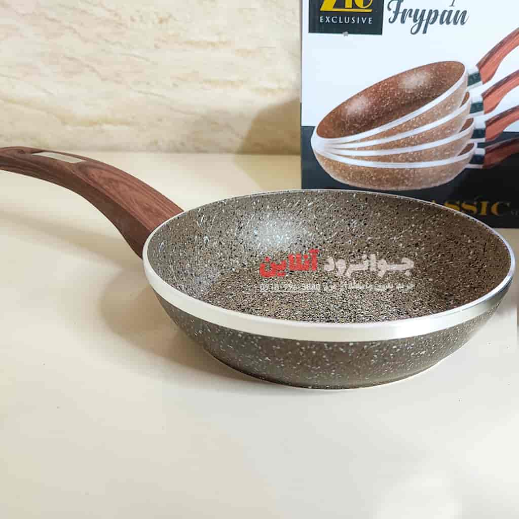 تابه دسته دار زیو 4 عددی گرانیت سنگی Z-8125