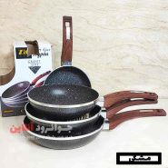 تابه دسته دار زیو 4 عددی گرانیت سنگی Z-8125