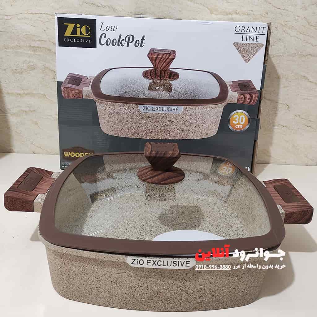 تابه زیو سایز 30 گرانیت سنگی Z-8352-30