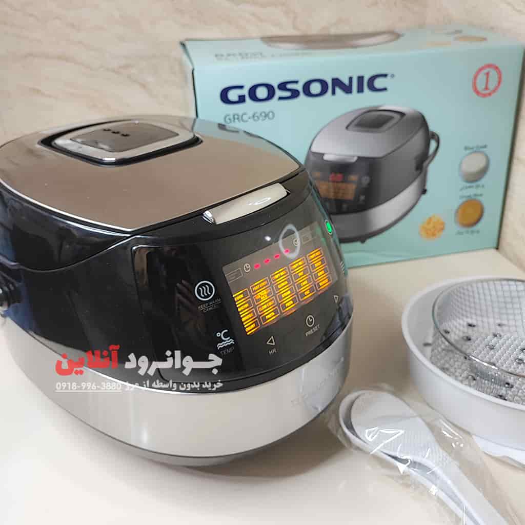 پلوپز برقی گوسونیک 5 لیتر مدل GRC-690 پرداخت کرایه در محل