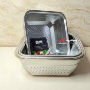سرویس آبکش مربعی یونیک 4 پارچه Unique UN-4