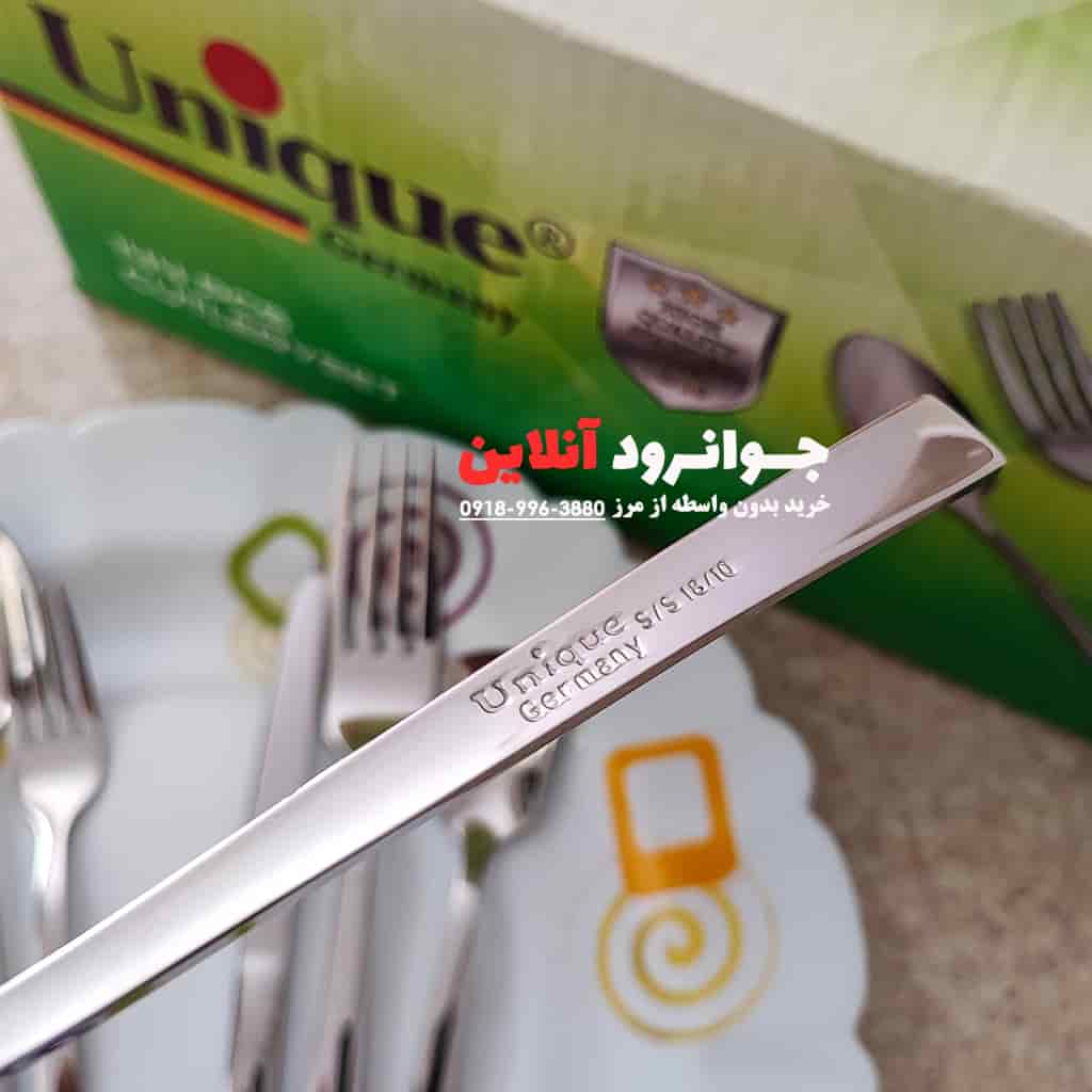 قاشق چنگال یونیک طرح شیکاگو 144 پارچه 24 نفره بدون جعبه 5 میل Un-2024